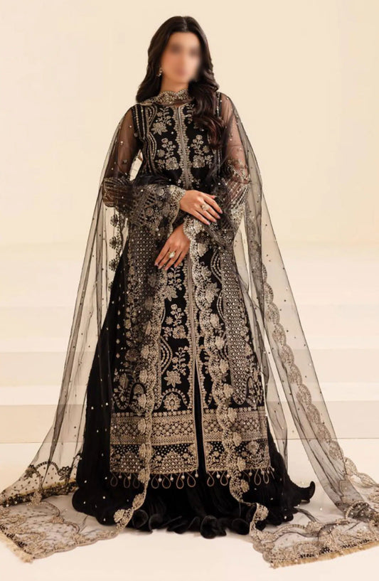 Farasha Lumiere Unstitched Festive Formals 2024 - 01 Coral Charm