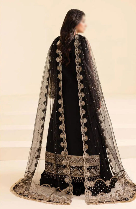 Farasha Lumiere Unstitched Festive Formals 2024 - 01 Coral Charm