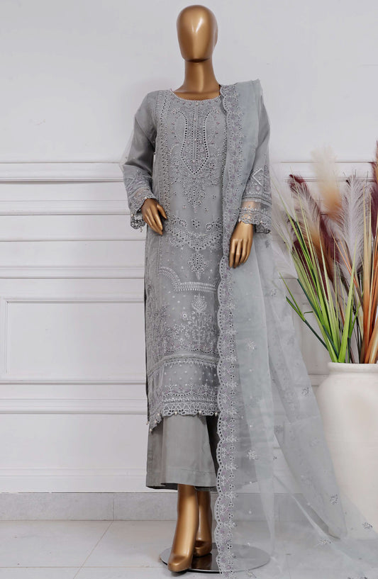 Mahpara by Sadabahar Embroidered Organza Stitched 3 2 Piece Suit - B-29 - SBD25MHPV15 - Festive Collection