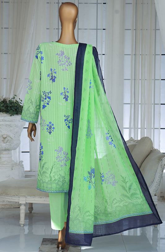 Ninokara by HZ Textile Printed Lawn Unstitched 3 Piece Suit - NP-1172 - HZ25NKP - Green - Summer Collection