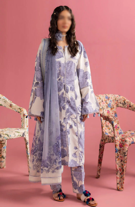 Sheen Prints By Alizeh 2024 - 01 PEARL MIST