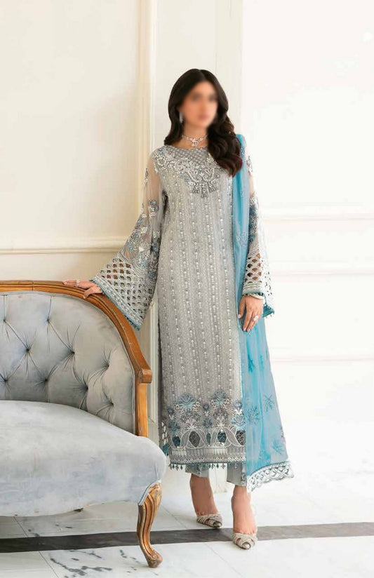 01 Pebble Safeera Luxury Chiffon Collection Vol 12 2023