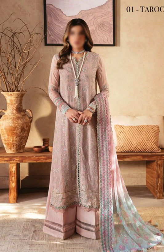 Xenia Formals Yesfir Unstiched Luxury Collection 2024 - 01 TAROOB