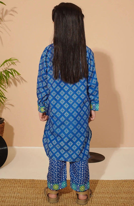 Swiss Lawn Digital Printed 3 Piece Suit - INPE-07 - OCH25TE - Blue - Casual Collection