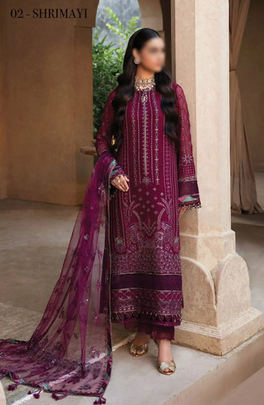 Xenia Formals Yesfir Unstiched Luxury Collection 2024 - 02 SHRIMAYI