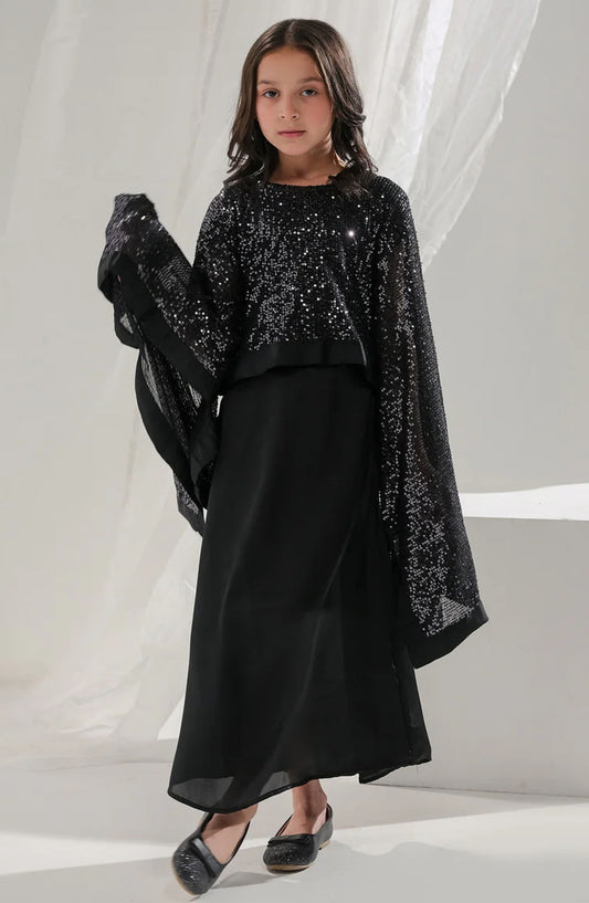 Eclipse - 2pcs Long Dress + Poncho