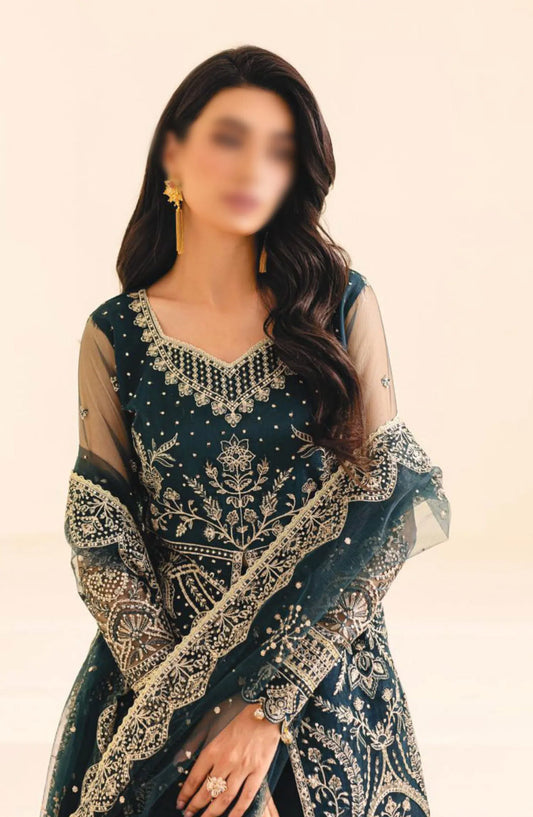 Farasha Lumiere Unstitched Festive Formals 2024 - 03 Petal Dream