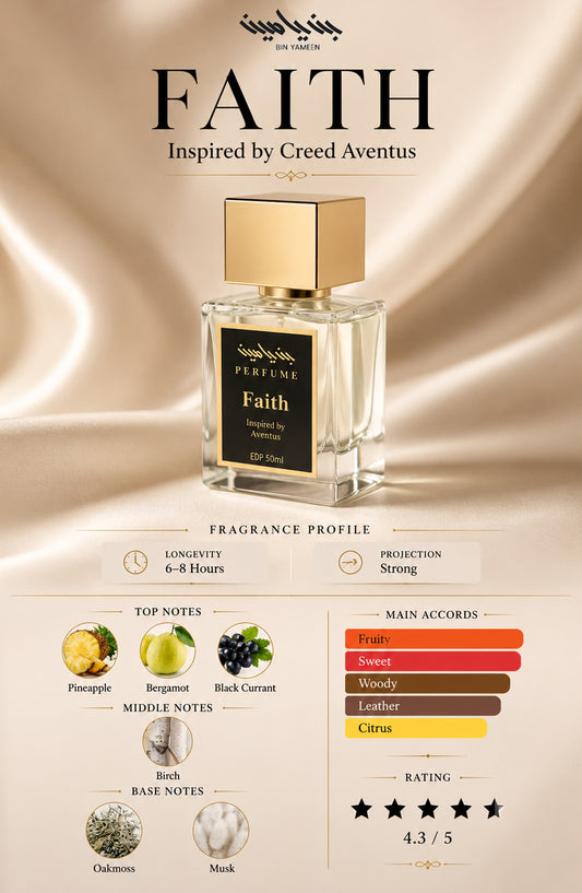 FAITH Inspired by Creed Aventus - BY26PTRE - Men Perfume