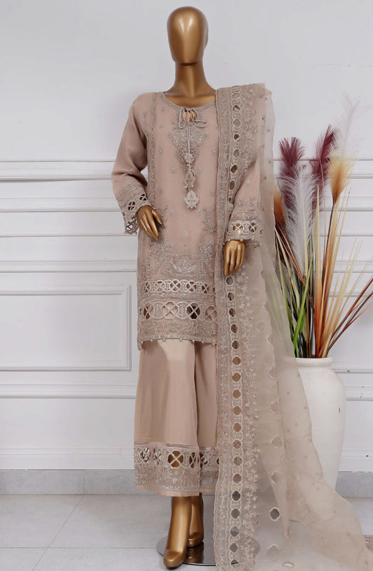 Mahpara by Sadabahar Embroidered Organza Stitched 3 Piece Suit - B-32 - SBD25MHPV15 - Festive Collection