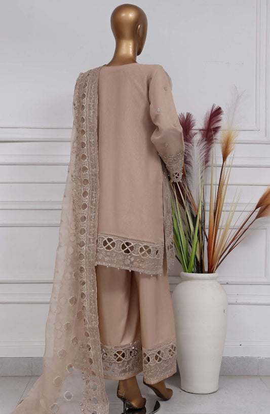 Mahpara by Sadabahar Embroidered Organza Stitched 3 Piece Suit - B-32 - SBD25MHPV15 - Festive Collection
