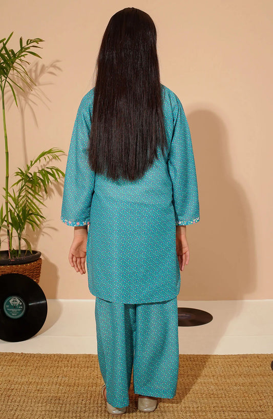 Swiss Lawn Digital Printed 3 Piece Suit - INPE-06 - OCH25TE - Blue - Casual Collection