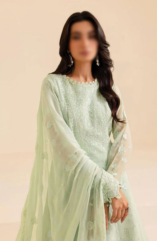Farasha Lumiere Unstitched Festive Formals 2024 - 04 Aqua Dream