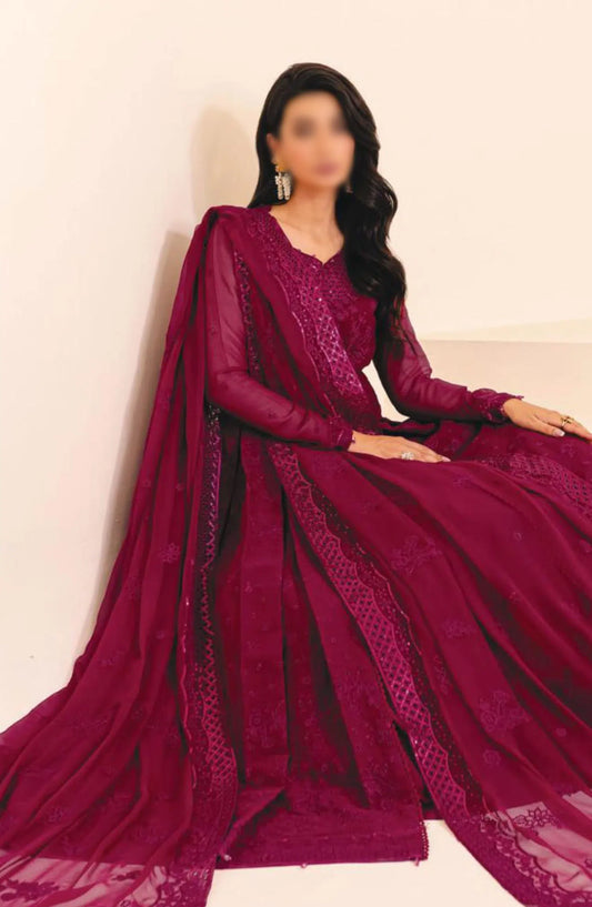 Farasha Lumiere Unstitched Festive Formals 2024 - 05 Mystic Mauve