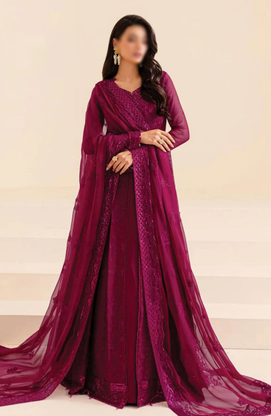 Farasha Lumiere Unstitched Festive Formals 2024 - 05 Mystic Mauve