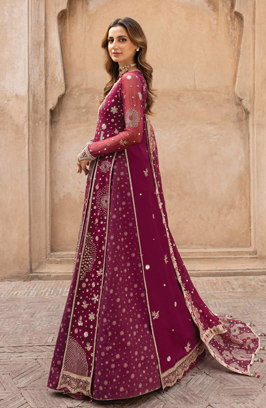 Farasha Ritzier Unstitched Luxury Collection - 05-SCARLET CHARM