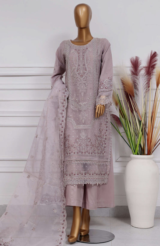 Mahpara by Sadabahar Embroidered Organza Stitched 3 Piece Suit - B-29 - SBD25MHPV15-N - Festive Collection