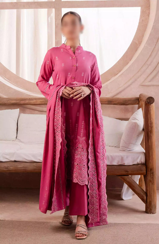 ELARA  Unstitched 3PC Linen Collection 2024 - 06-AZALEA