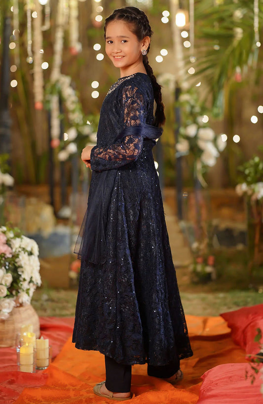 Sequence Net Hand Adda Work 3 Piece Suit - MAX-32 - OCH25GFS - Black - Casual Collection