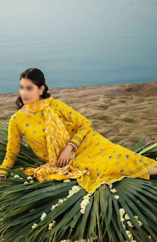 Maria B M Basics Unstitched Lawn Edition 2024 - Design 01 B