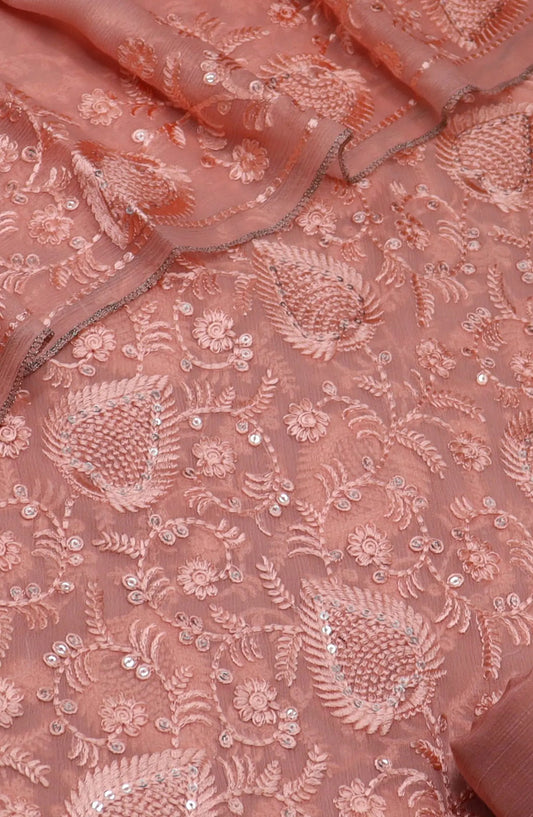 Elysia Unstitched Exclusive Embroidered Crinkle Chiffon Collection 2024 - 106311 A