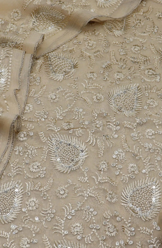 Elysia Unstitched Exclusive Embroidered Crinkle Chiffon Collection 2024 - 106311 B