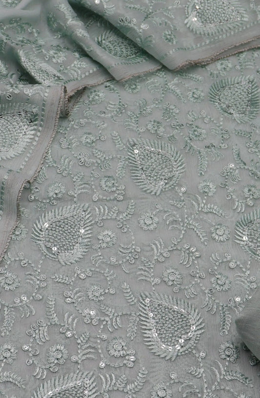 Elysia Unstitched Exclusive Embroidered Crinkle Chiffon Collection 2024 - 106311 C