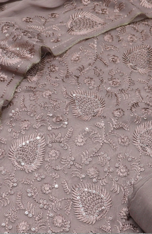 Elysia Unstitched Exclusive Embroidered Crinkle Chiffon Collection 2024 - 106311 D