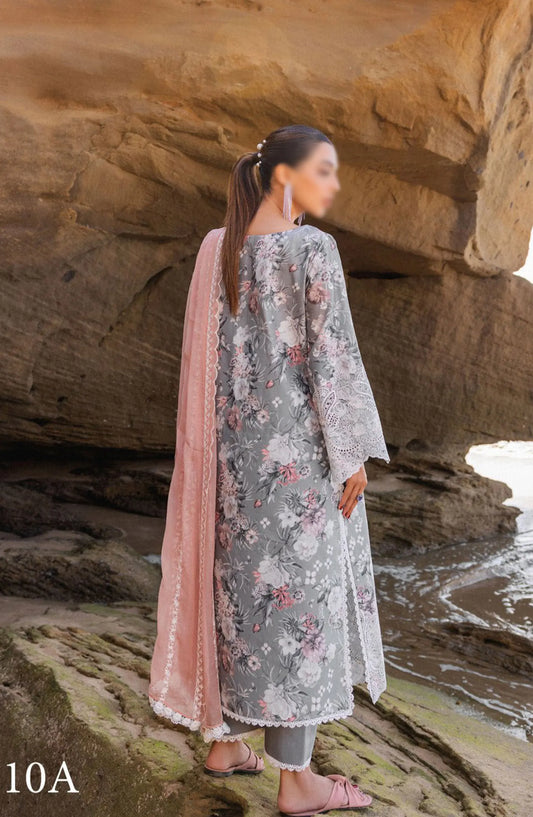 Zainab Chottani Chikankari Luxury Unstitched Collection 2024 - 10 A LANA
