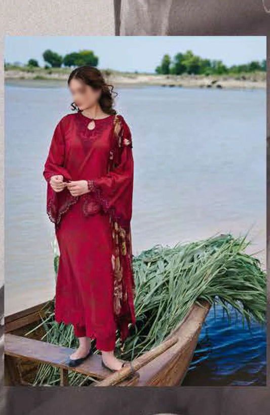 Maria B M Basics Unstitched Lawn Edition 2024 - Design 11 A