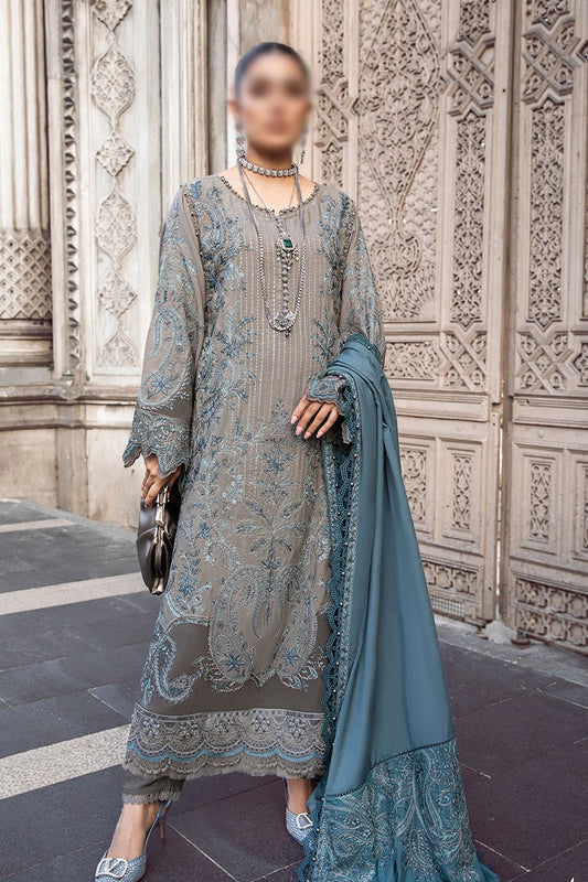 Maria B Unstitched Linen Collection 2023 - D 1104