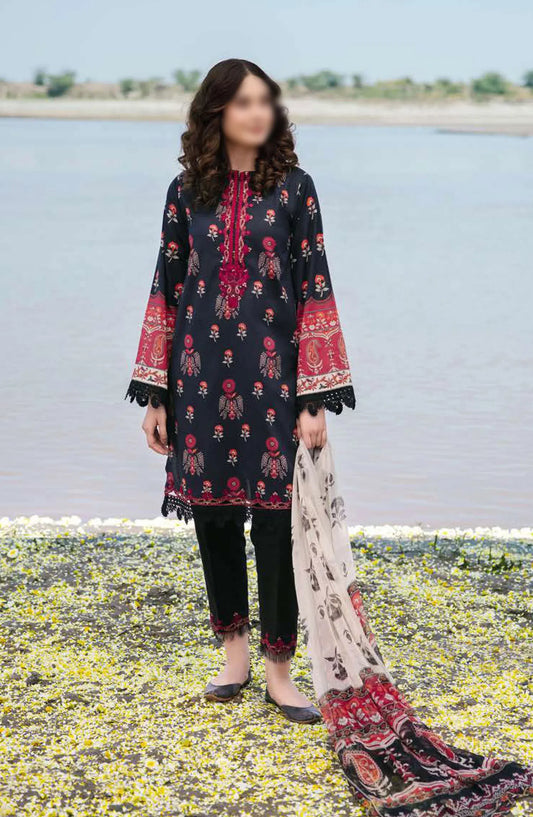 Maria B M Basics Unstitched Lawn Edition 2024 - Design 12 A
