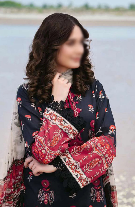 Maria B M Basics Unstitched Lawn Edition 2024 - Design 12 A