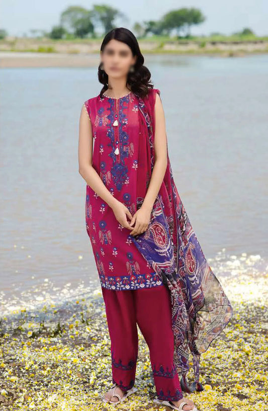 Maria B M Basics Unstitched Lawn Edition 2024 - Design 12 B