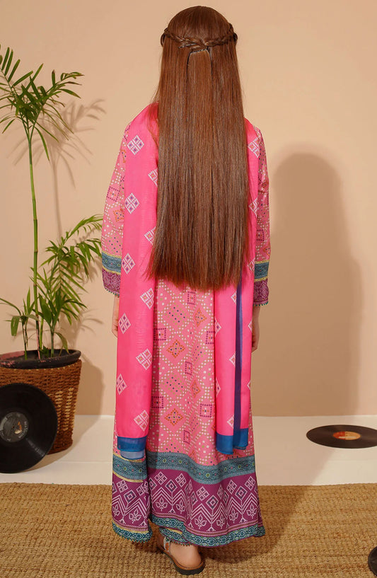 Swiss Lawn Digital Printed 3 Piece Suit - CORF-19 - OCH25GFS - Pink - Casual Collection