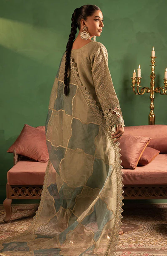 Aaraish by Diara Embroidered Organza Stitched 3 Piece Suit - US-644 Roheen - DC25AA - Mint - Formal Collection