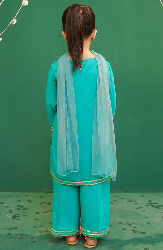 Rod Silk Embellished 3 Piece Suit - INCE-03 - OCH25TE - Blue - Casual Collection