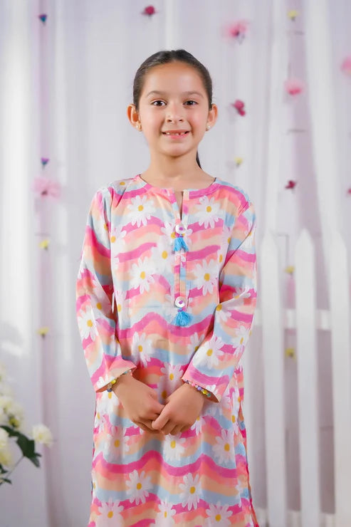 Floral Splash - 2 Pcs Set - Luxury Lawn