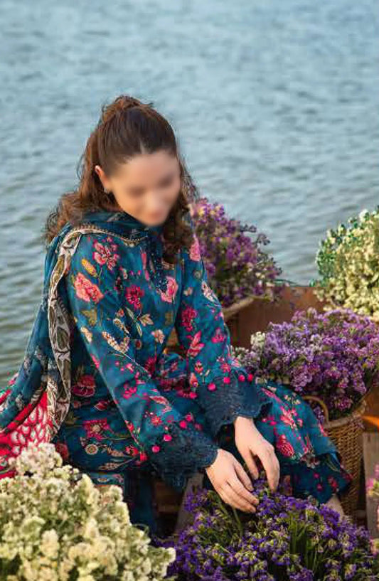 Maria B M Basics Unstitched Lawn Edition 2024 - Design 02 A