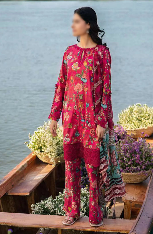 Maria B M Basics Unstitched Lawn Edition 2024 - Design 02 B