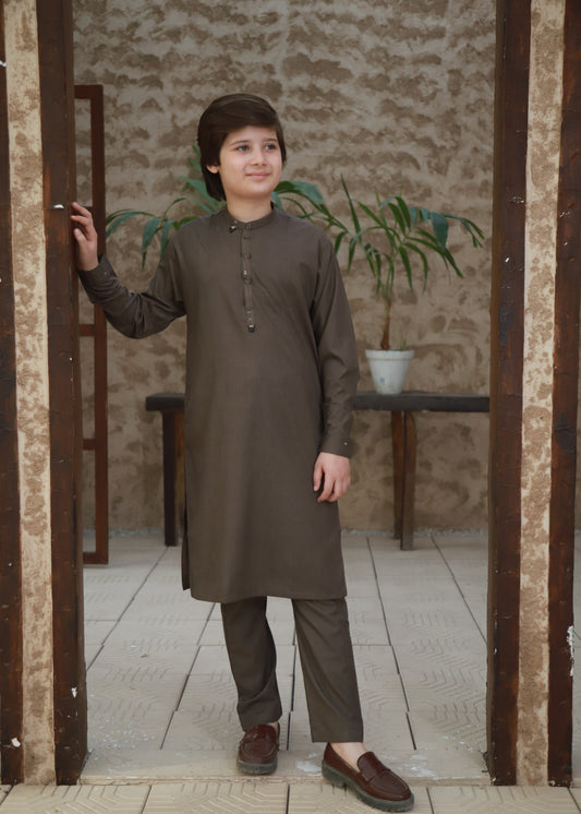 Mocha Brown Kurta Trouser KT 146