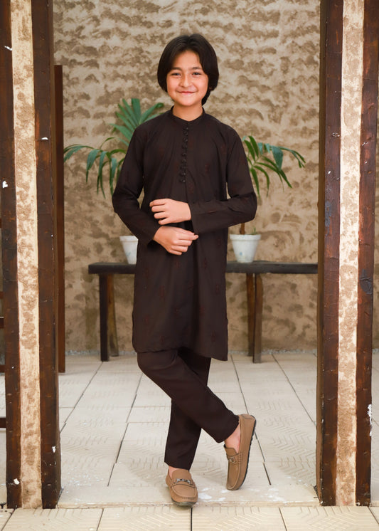 Dark Brown Kurta Trouser KT 149