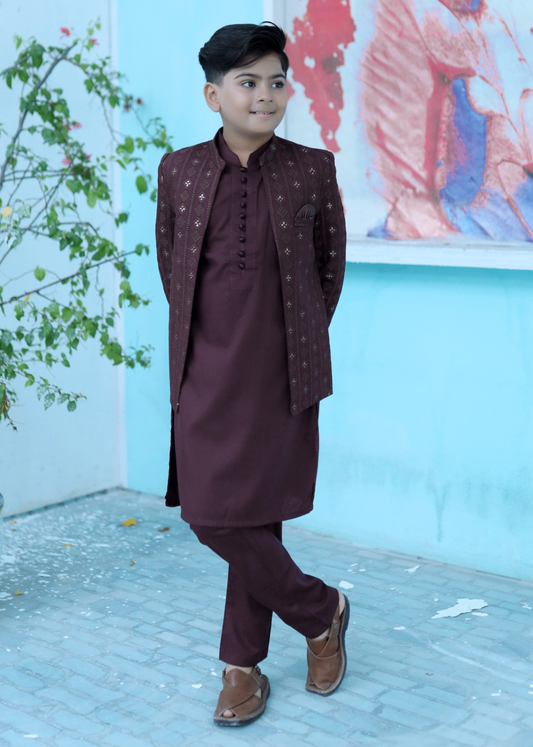 Purple Prince Coat Suit P35