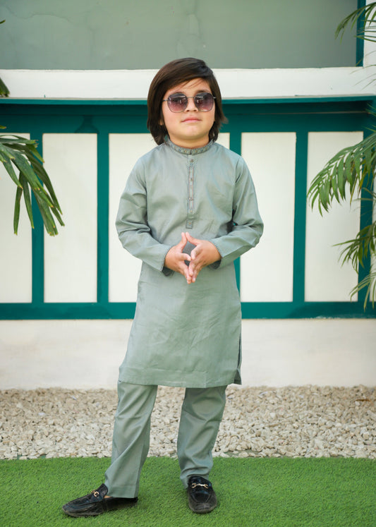 Tea Green Kurta Trouser AH 074