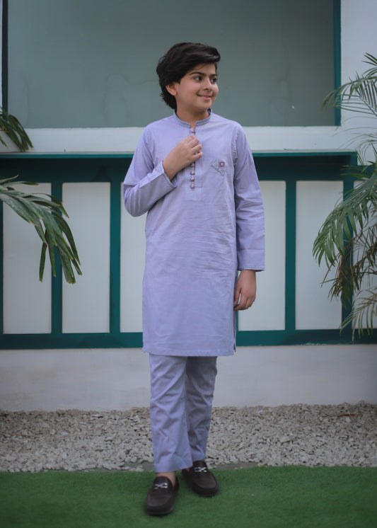 Mauve Kurta Trouser AH 112