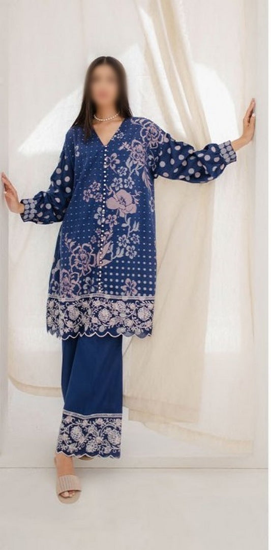 20672 Zellbury Unstitched Lawn Collection 2 Pc