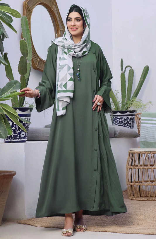 TGM25AB Women Casual Abaya Mereezah