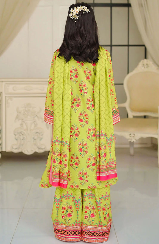 Swiss Lawn Digital Printed 3 Piece Suit - CORF-16 - OCH25GFS - Green - Casual Collection