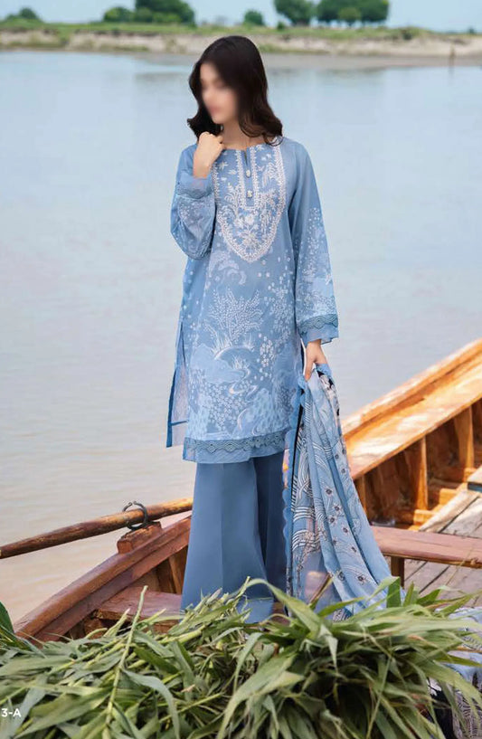 Maria B M Basics Unstitched Lawn Edition 2024 - Design 03 A
