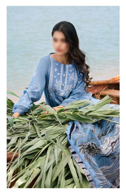 Maria B M Basics Unstitched Lawn Edition 2024 - Design 03 A