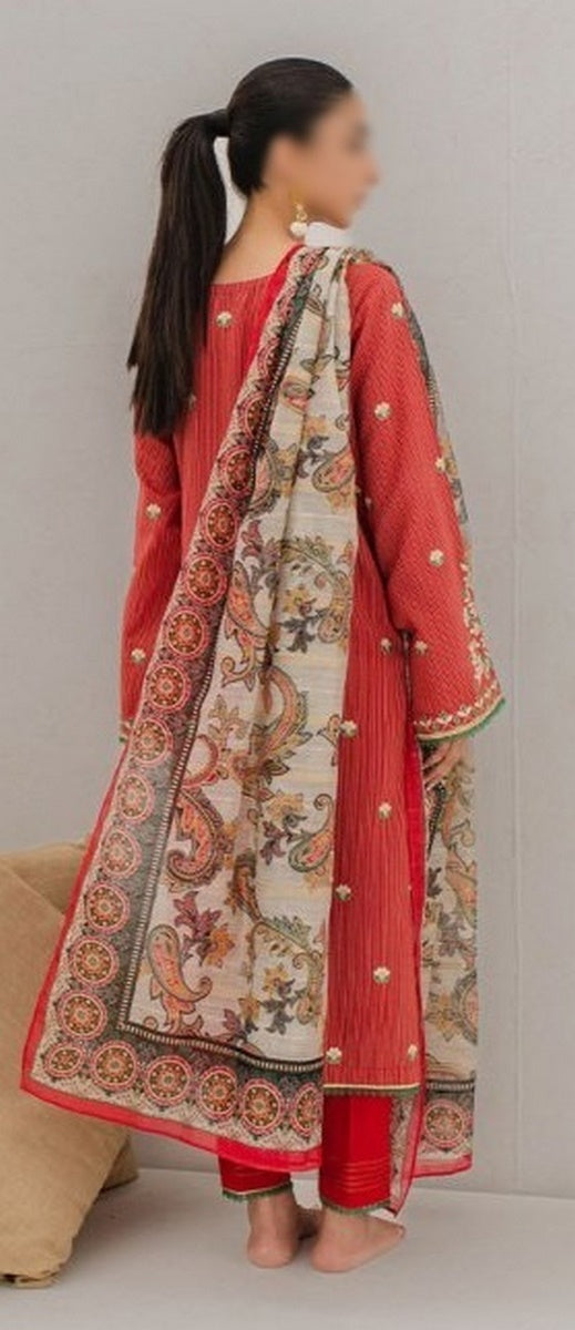 30188 Zellbury Unstitched Lawn Collection 3 Pc